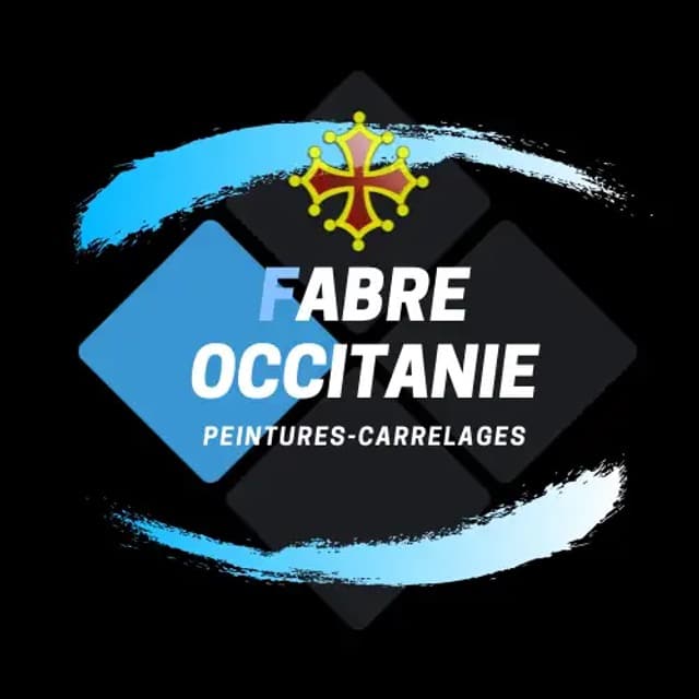 Fabre Occitanie - Le logo de la fabre occitanie, avec un carreleur du Tarn-et-Garonne.